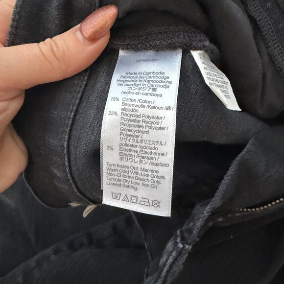 The Perfect Vintage Wide-Leg Jean (24, Black Rinse Wash) - Picture 12 of 12